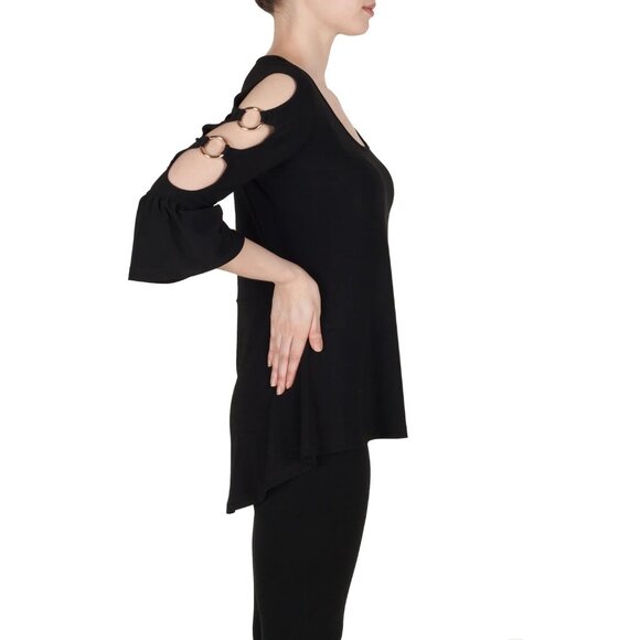 Joseph Ribkoff Top 6 Small Ring Cut Out Hi-Lo